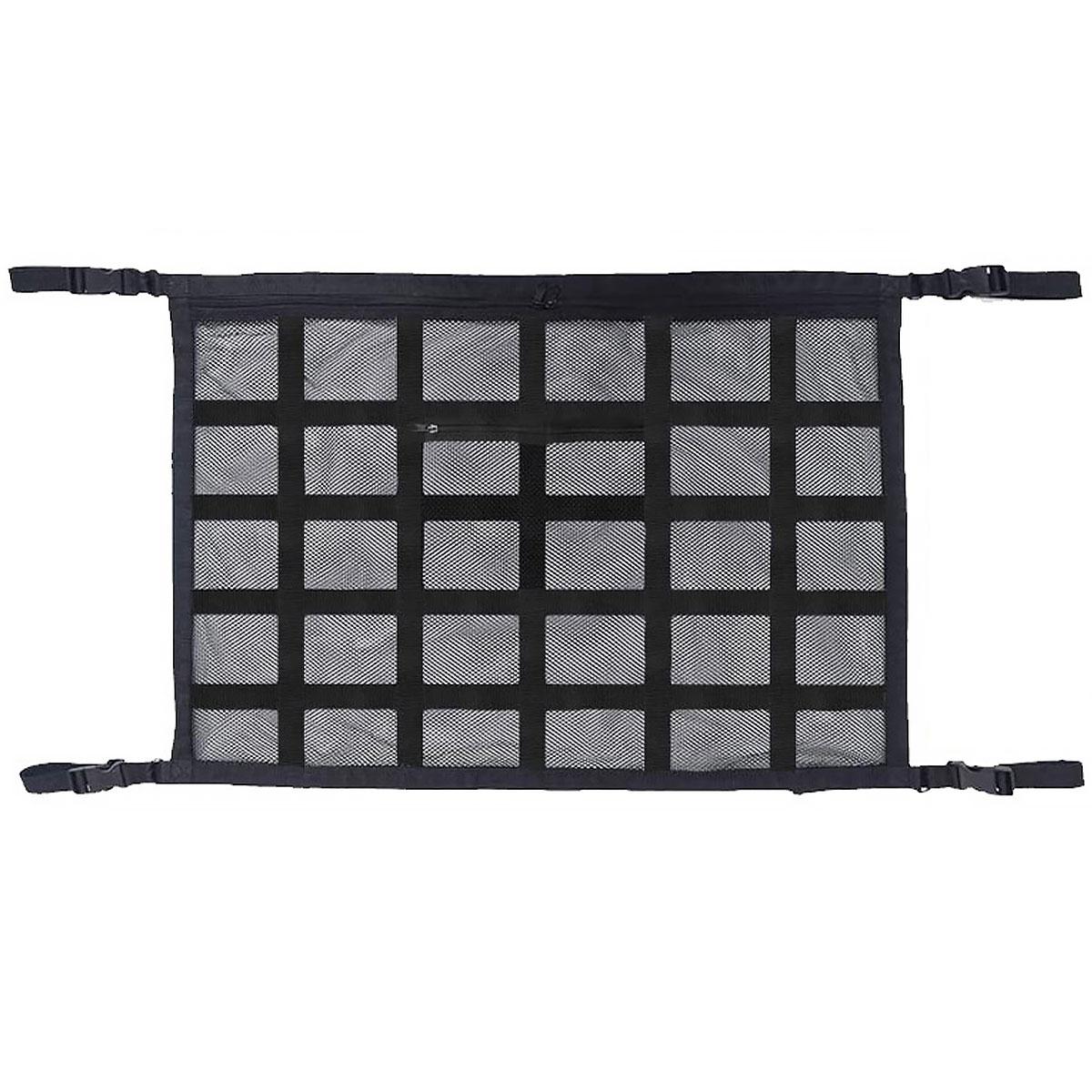 Car Ceiling Cargo Net Strong Load-Bearing Mesh Car Roof Storage Organizer Large Capacity Space Saving Car Ceiling Net Storage