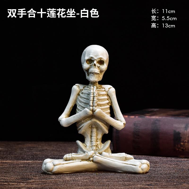 

Полімерні рукодільні прикраси Йога Череп Персонаж Прикраса Череп Полімерні вироби Скелет Людське тіло Аксесуари для домашнього декору