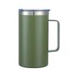 24oz Powder-Coated Stainless Steel 304 Insulated Coffee Mug with Handle