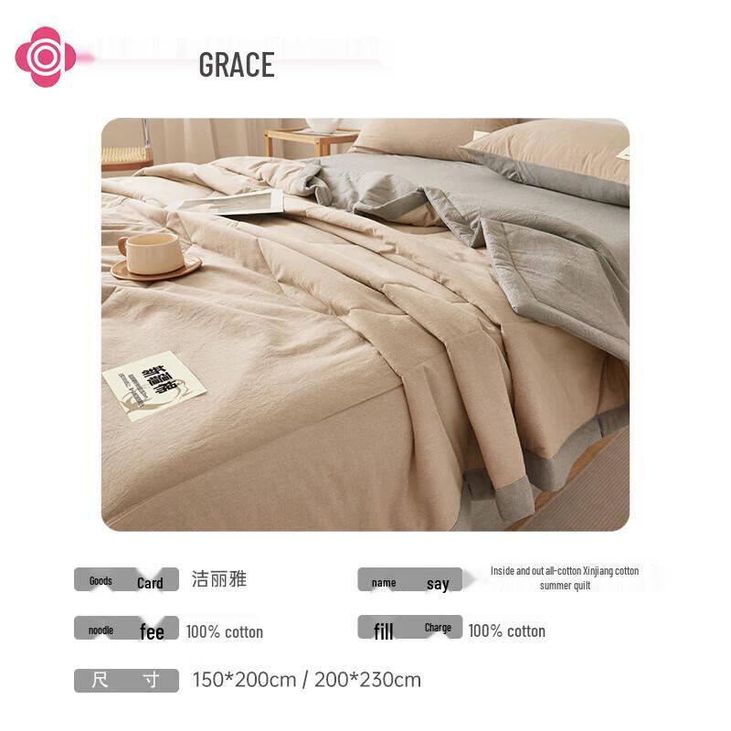 Jieliya 100% Cotton Summer Quilt