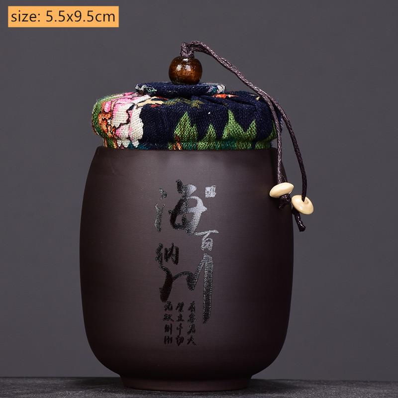 

Chinese Purple Sand Small Tea Jar Home Tea Organizer Portable Coffee Sealed Canister Kitchen Storage Tank Customized Tea Caddy