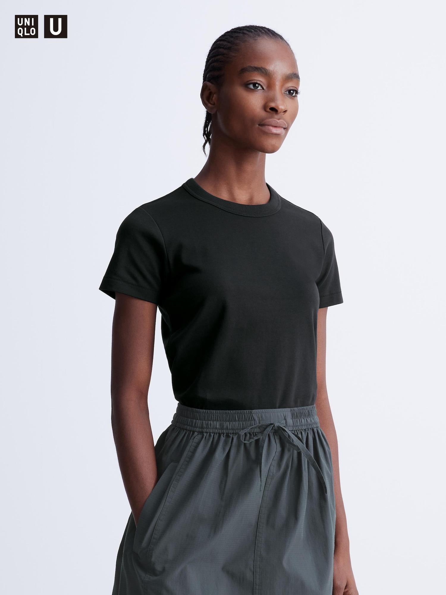 

Футболка Uniqlo Japan с круглым вырезом и коротким рукавом 09 BLACK/XL