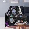 Wonderful Green Alien Universe Wondrous Cosmos With Planet And Stars Blanket Flannel Throw Blanket for Living Room Travel Home