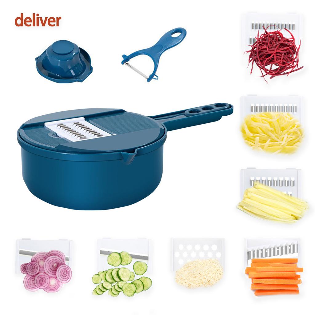 Multifunctional Kitchen Manual Vegetable Cutting Artifact Household Potato Shreds Radish Slices And Grater