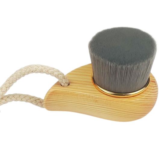 

Soft Bristle Facial Cleansing Brush Deep Pore Cleaning Travel Men Women Face Washing Scrubber with Ergonomic Wooden Handle 2