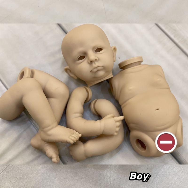 18-20palcový Cameron Reborn chlapec a dívka Celotělový měkký vinyl s 3D malovanými žilkami Viditelné realistické skutečné znovuzrozené panenky a sady nenabarvených panenek