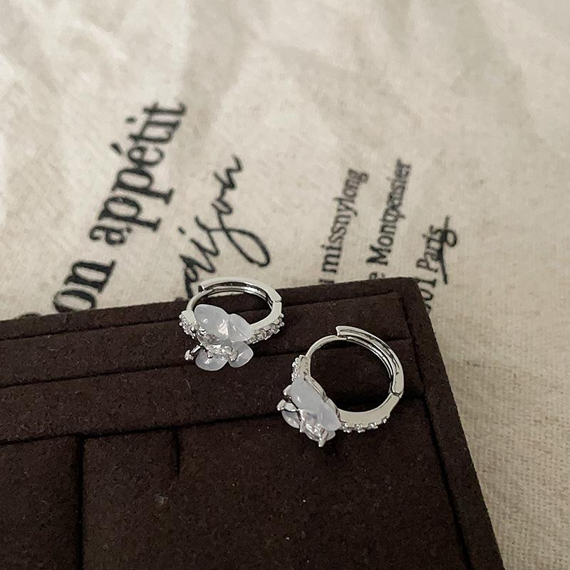 

Опаловая бабочка Цирконий Серьги-пряжки Женские Милые Элегантные Индивидуальные Модные Простые Универсальные Серьги-гвоздики