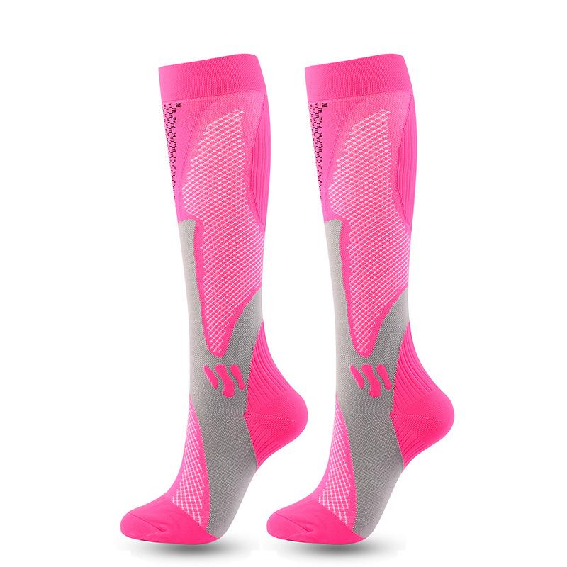 Breathable Non-slip Calf Compression Socks for Sports, Marathon, Aerobics, and Running