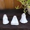 3pcs Resin Halloween Ghost Decor Set Cute Ghost Art Sculpture Ghost Statue  Fish Pond