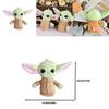 Adorable Yoda Baby Plush Backpack Decoration Soft Stuffed Animal Key Ring For Children Non-cartoon Design