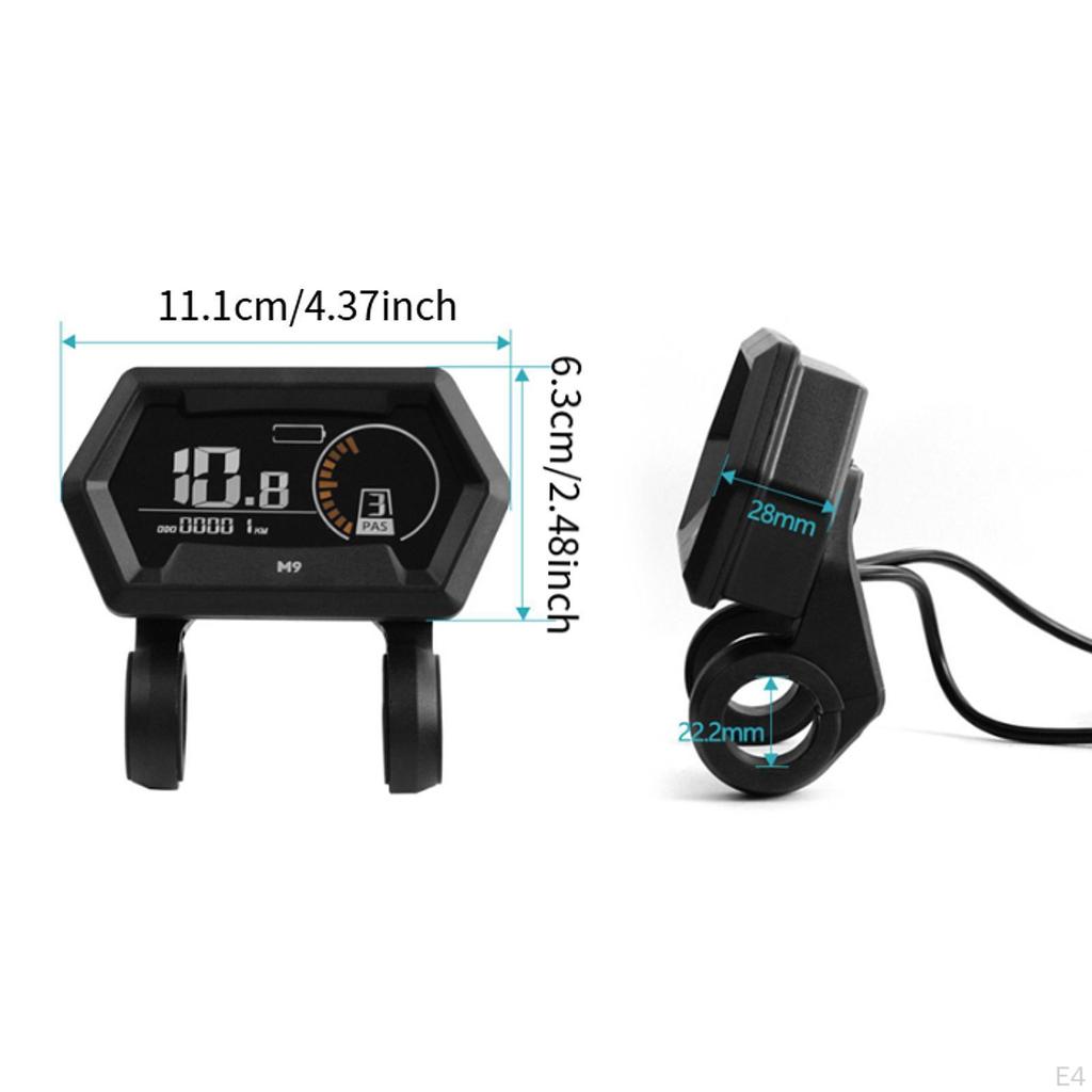Elektrische Fahrrad LCD Display M9 Lenker Montieren Einfach zu Installieren Stabile Conversion Kits für