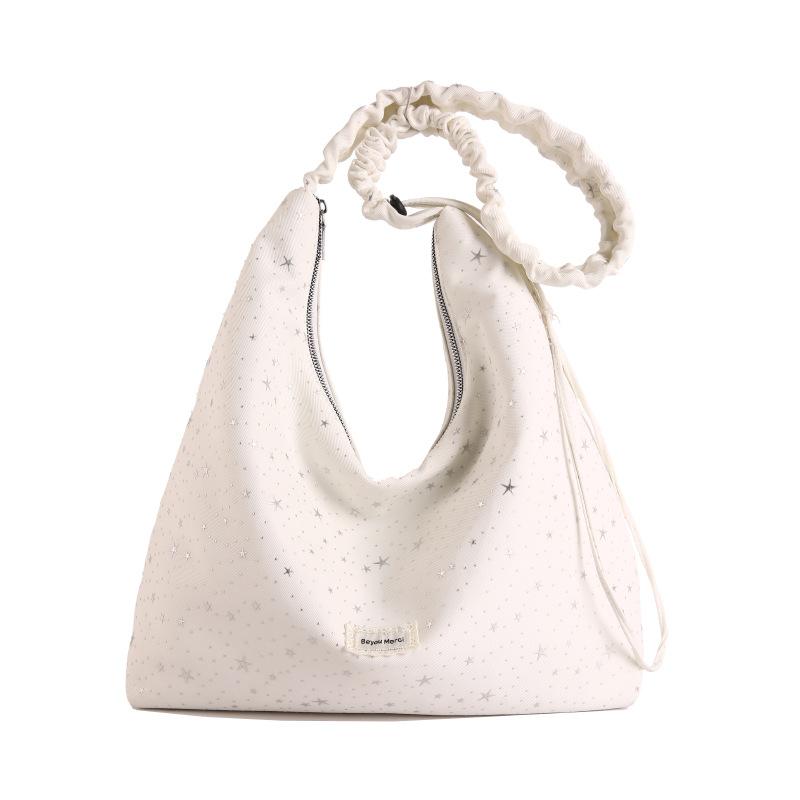 Slack large-capacity bag lady, new commuter versatile shoulder messenger cloth bag college student tote bag