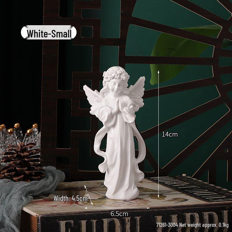 Angel Girl Jewelry Tray Figurine - Creative Resin Sculpture Gift