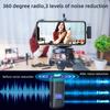 K30 Wireless Lavalier Microphone Charging Case Mic Portable Audio Video Recording for iPhone Android Notebook Live Gaming Mic