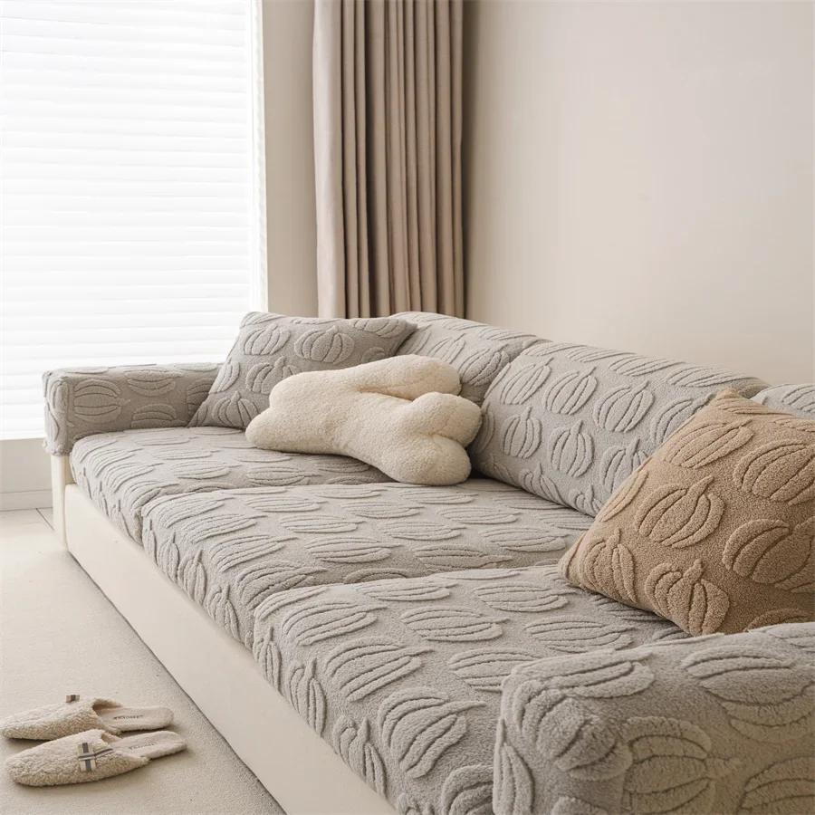 

Чехол для дивана из цельного вязанного материала, универсальный чехол для диванной подушки, чехол для дивана на все сезоны, универсальный чехол для дивана Back Cover