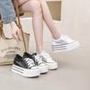 Pearl Lace-up Lace Mesh Heightening Shoes 2025 Women's Summer New Thick-soled Inner Heightening Trend Simple
