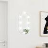 Vidaxl Lustro Z Lampami Led, 60X30 Cm, Szklane, Owalne