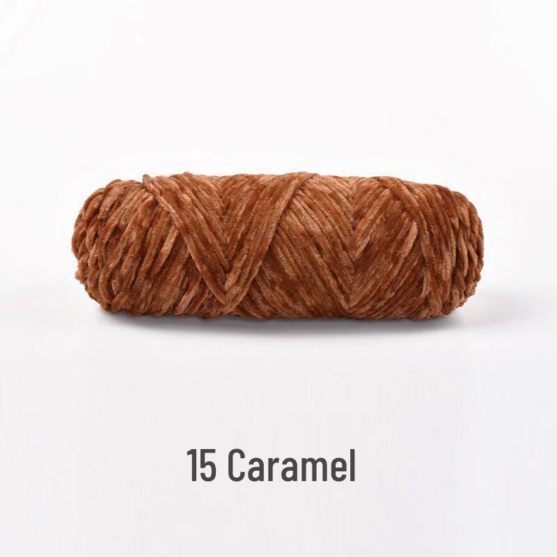Handmade Chenille Yarn Ball: Velvet Thick Crochet and Knitting Material