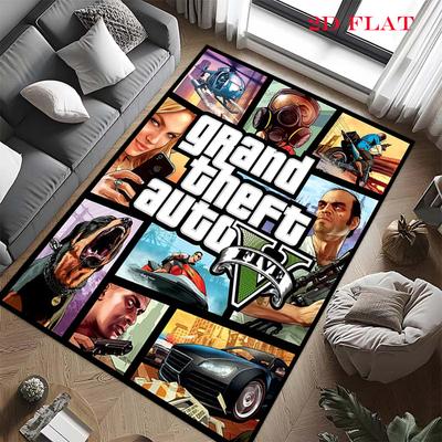 GTA Carpet Rug for Living Room Bedroom Home Sofa Decoration,Kids Play Nonslip Floor Mat