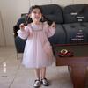 Autumn 2025 Girls' Princess Embroidered Dress with Bag – Fashionable Mesh Puffy Skirt