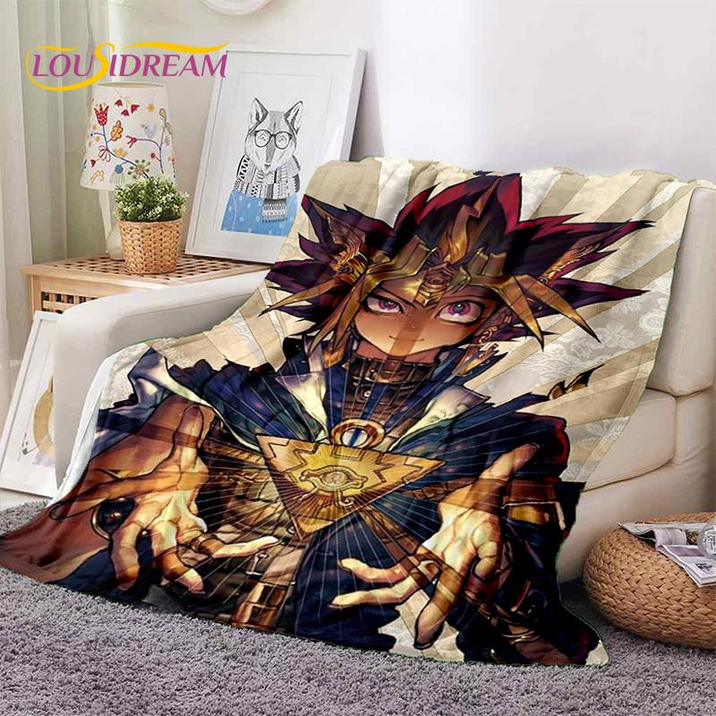 Yu-Gi-Oh Anime MONSTER CARD Cartoon Soft Blankets,Throw Blanket Comfortable Blanket for Picnic Beds Sofa Home Bedroom Kids Gifts
