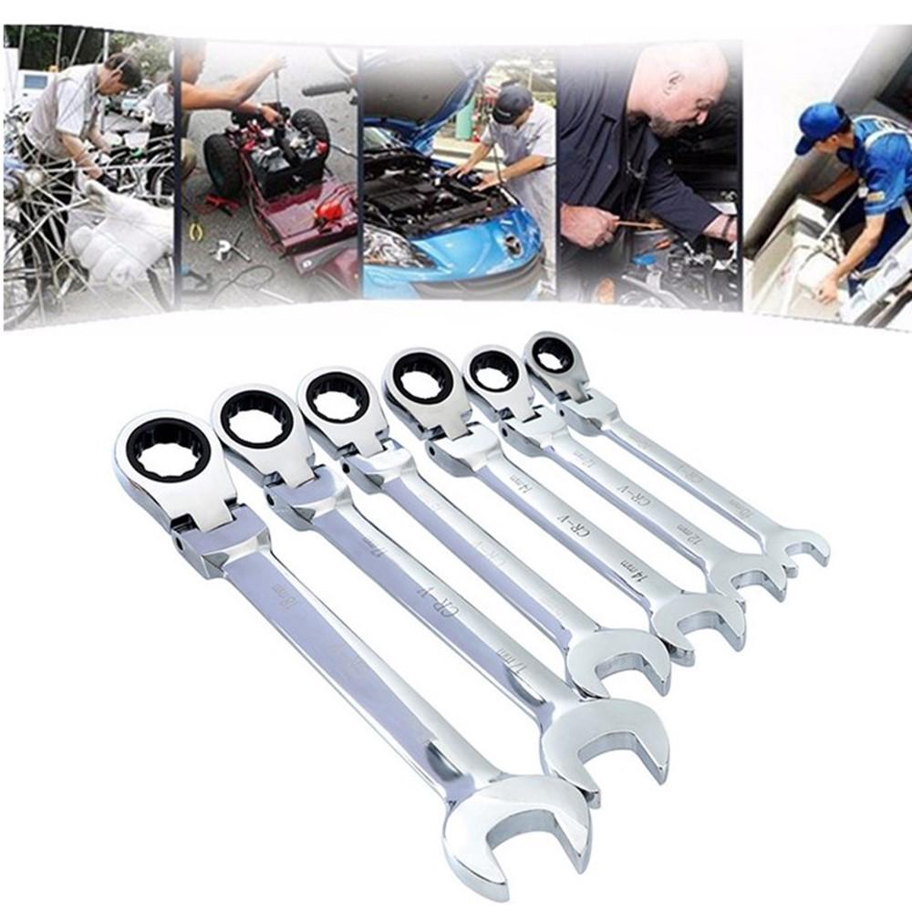 Buy Double Head Ratchet Spanner Ratcheting Wrench Garage Hand Tools 8mm