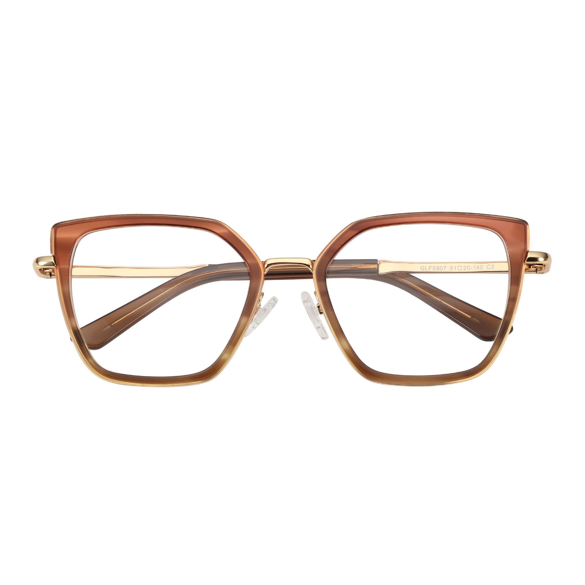 

ЗЕНОТТИК (Размер L) Модные женские очки для коррекции зрения «кошачий глаз», высококачественные ацетатные очки с защитой от синего света и близорукости Single Version&1.56&None