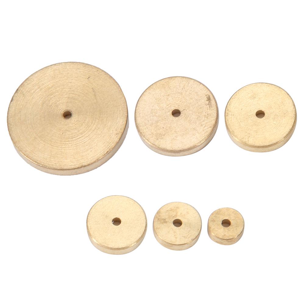 

6Pcs Leather Brass Space Set DIY Round Line Marking Hand Craft Tool Narrow Hole wide hole set