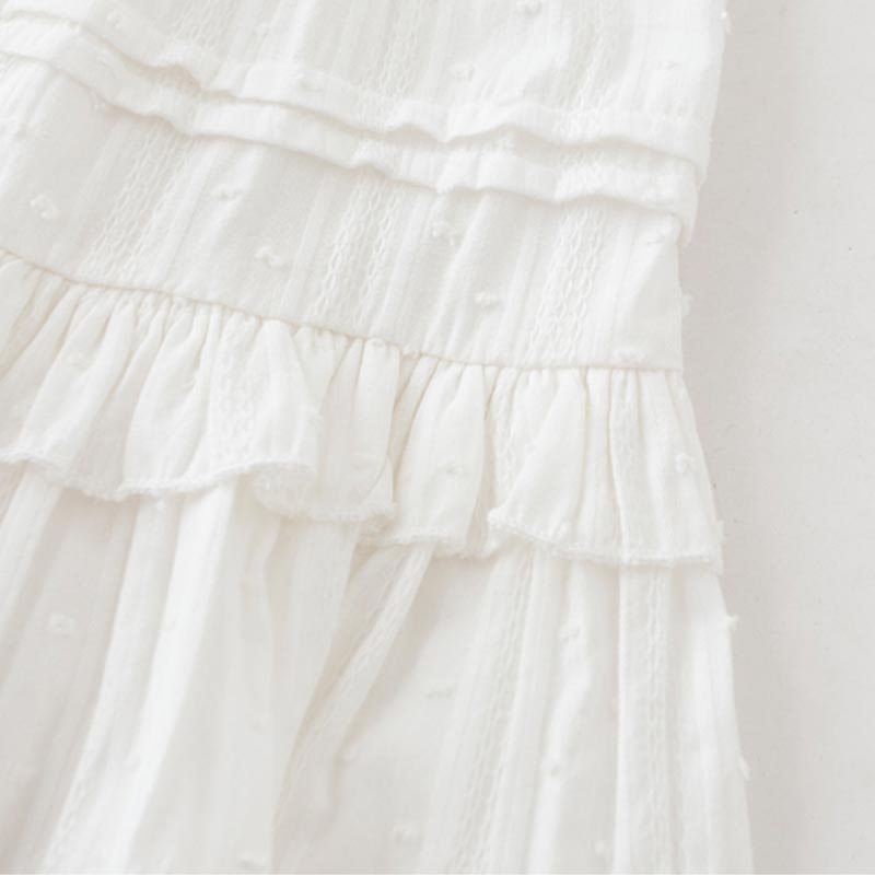 Ruffled Skirt for Women Spring Summer High Waist Cute White Shorts Skirt White Ballet Style Female Clothing Y2K Korean Fashion