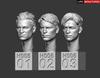 Life Miniatures Scale Resin Spare Headset 2 1/35 Kit, No-Hat No. (6-Piece Set), LM-35H005 (Person)
