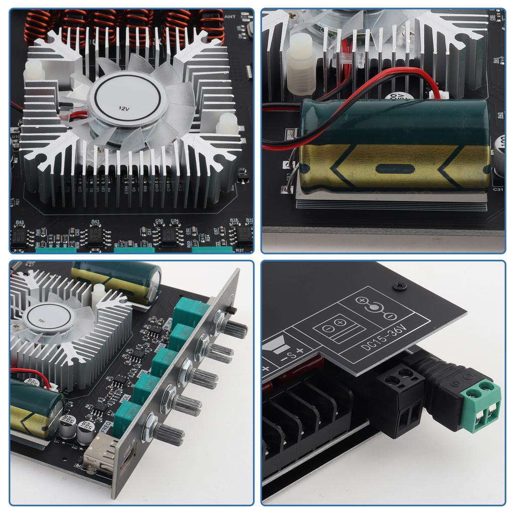 ZK-HT21 TDA7498E 2.1 Canale 160Wx2 220W Subwoofer bluetooths Placă Amplificator Putere Mare Audio Auto DIY Difuzoare Control Înalte DC15-36V Stereo