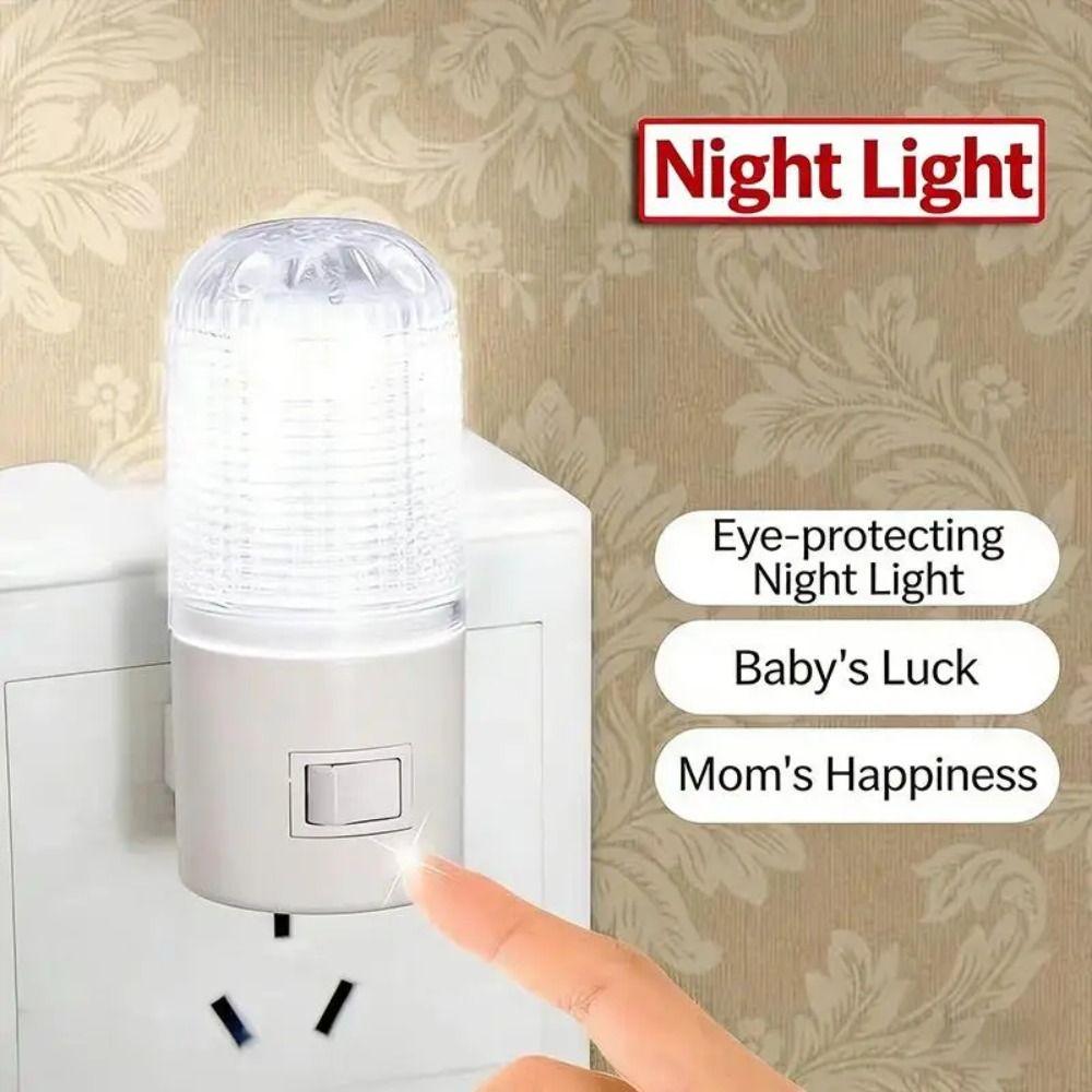 3W European Standard Night Light Energy-saving Bedside Lamp  for Bedrooms Bedside and Hallway