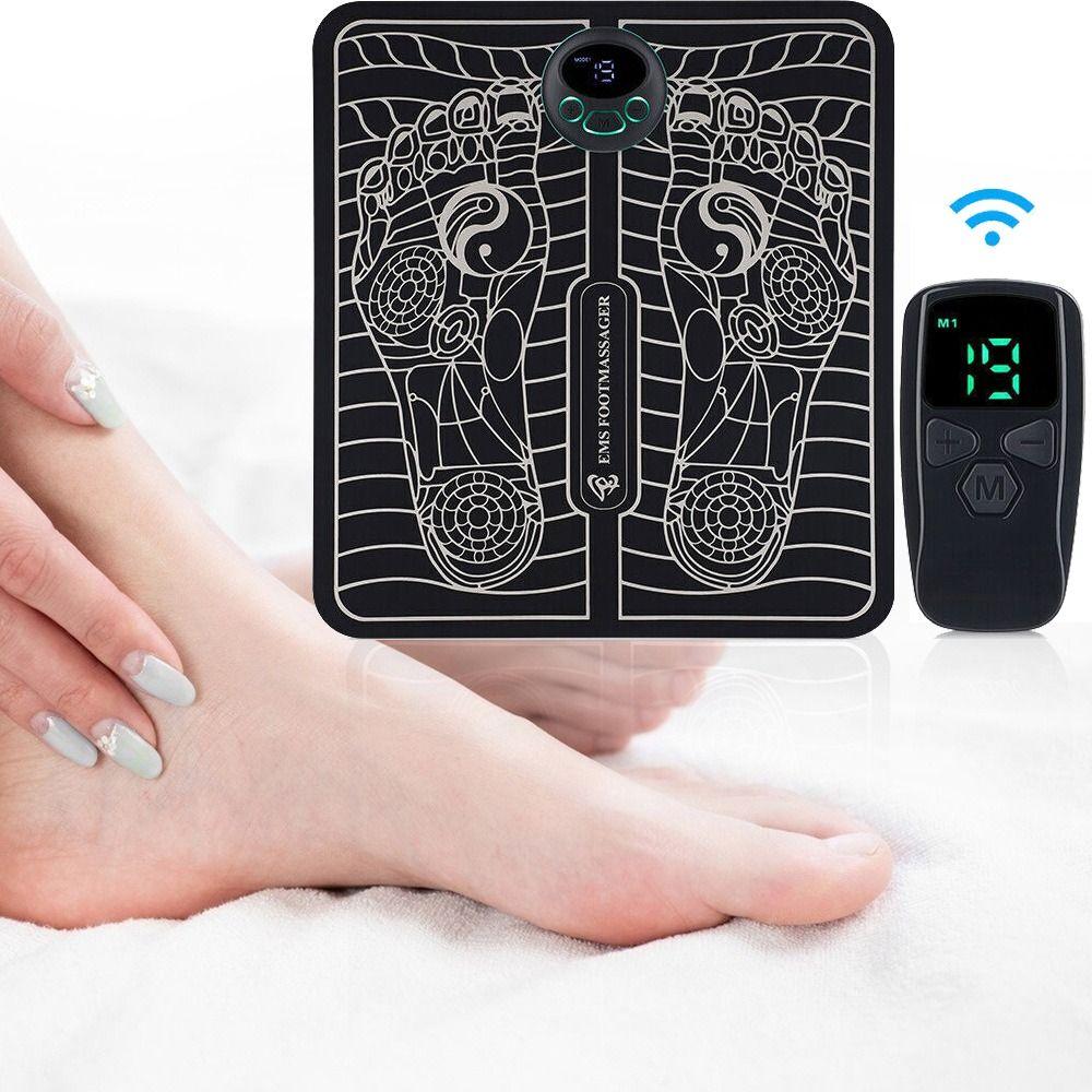 

Беспроводной дистанционный электрический массажер для ног, 19 уровней, массажер для ног, коврик-стимулятор мышц, унисекс