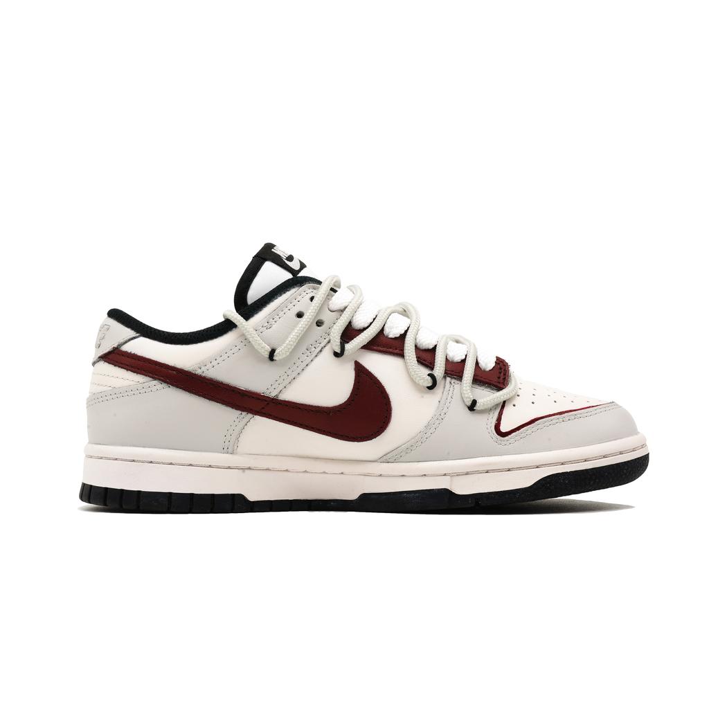 Nike Dunk Love IT Leather Coverage Height Increasing Coverage Height Increasing Low top Skateboard Shoes Unisex Brown HF5441-100(Team1096-)