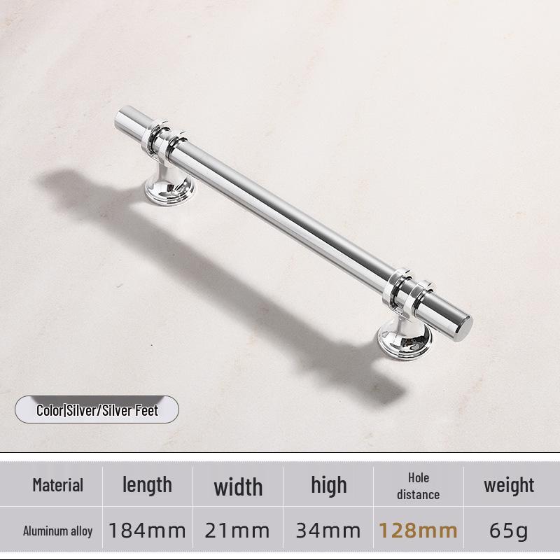 Modern Minimalist European Two-Tone Wardrobe & Drawer Handle