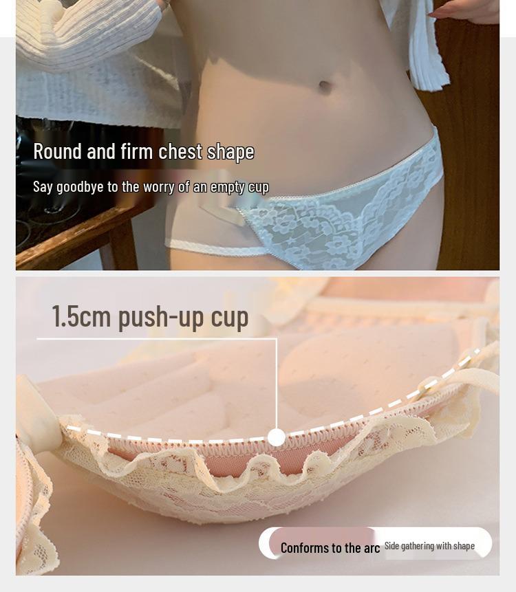Pure Desire Lace Push-Up Bra Set for Women – Seamless, No Underwire, Adjustable Support, Sexy