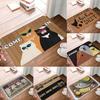 Fun Cat Carpet Kitchen Bedroom Bathroom Door Non Slip Mat Garden Garage Door Floor Entrance Carpet Home Party Decoration