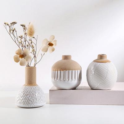 1PC Minimalistischen Blume Anordnung Ware Aromatherapie Flasche Home Decor Blume Vase Keramik Kleine Vase