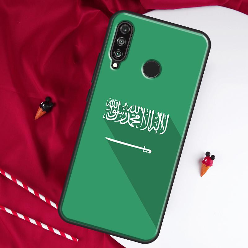 Saudi Arabia Flag For Huawei Nova 9 SE 10 5T Y90 Y70 Y60 Y61 Y91 Y72 12i 12s 11i P60 Pro P20 P30 P40 Lite Case