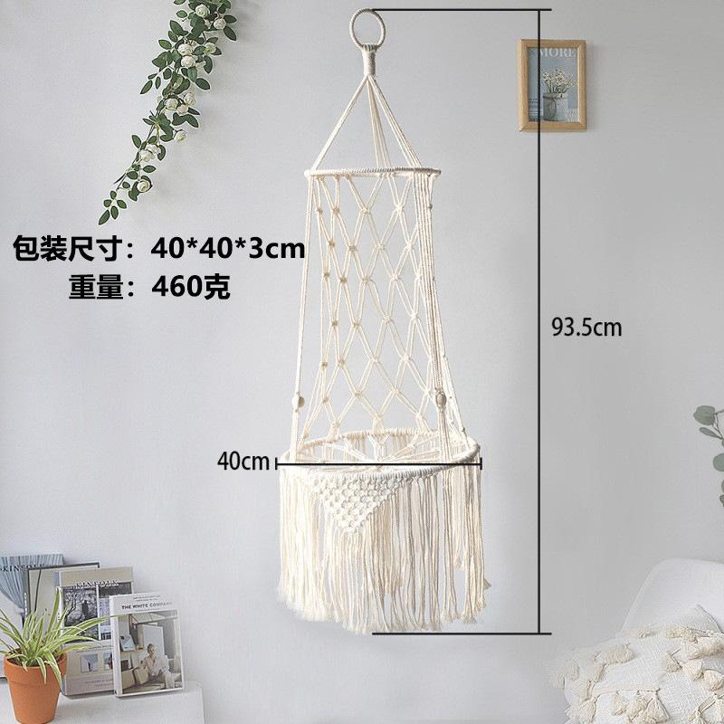 Bohemian Woven Cat Nest Hammock with European Mesh Pocket Summer Pendant Cat Hammock Swing Hanging Pet Bed for Cats