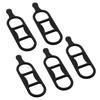 5Pcs Bicycle Headlight Silicone Strap Universal Mountain Road Bicycle Handlebar Light Flashlight Computer Band Mount Holder Bike Accessories