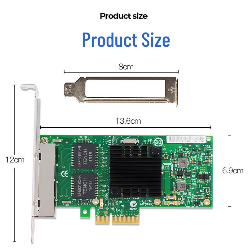 FLYBISH PCIe x4 Gigabit Ethernet Network Adapter (CN version)