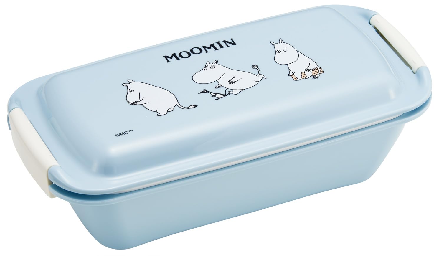 Skater Biomass Lunch Easy to Single with Dishwasher and Microwave Made in Moomin Unique Box, Wash, Layer, 530ml, Dome-Shaped Lid, Safe, Japan, Design,