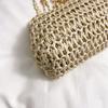 Summer Beach Straw Bags Exquisite Gold Chain Party Banquet Purse Hand Woven Handbag Female Clutch Bag Shoulder Crossbody Bags