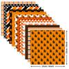 12pcs/pack Halloween Gift Wrapping Paper Ghost Pumpkin Skeleton Decorative Paper DIY Card Making Background Paper
