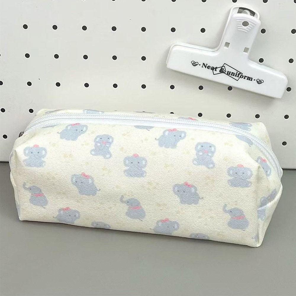 Large Capacity Pen Bag Little Elephant Pencil Case Cute Stationery Organizer  for School Office