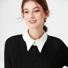 Chiffon Fake Collar Ladies Bottoming Shirt Women False Collar for Sweater Autumn and Winter Solid Color Detachable Collar