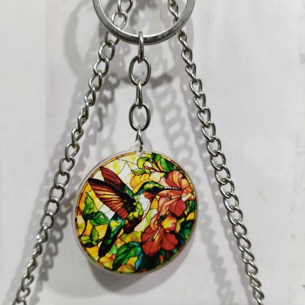 Acrylic Sun Catcher Jigsaw Puzzle, 84-Piece Window and Garden Decoration, Colorful Hanging Ornament.
