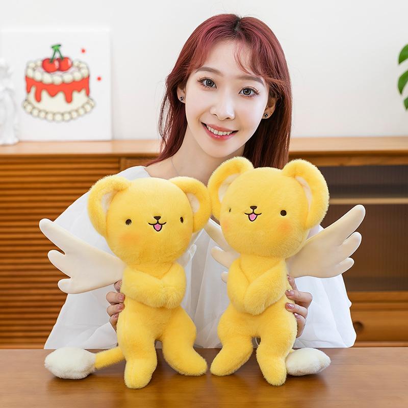 New wings can fly doll girl Sakura doll magnetic attraction can move wings plush doll refrigerator sticker