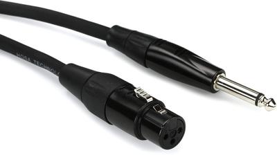 כבל מיקרופון Hosa XLR-F ל-1/4" 1.5 מ' HMIC-005HZ